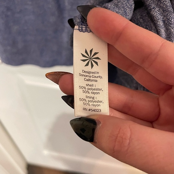 Athleta Long Sleeve Dress in Heathered Blue - Picture 3 of 4